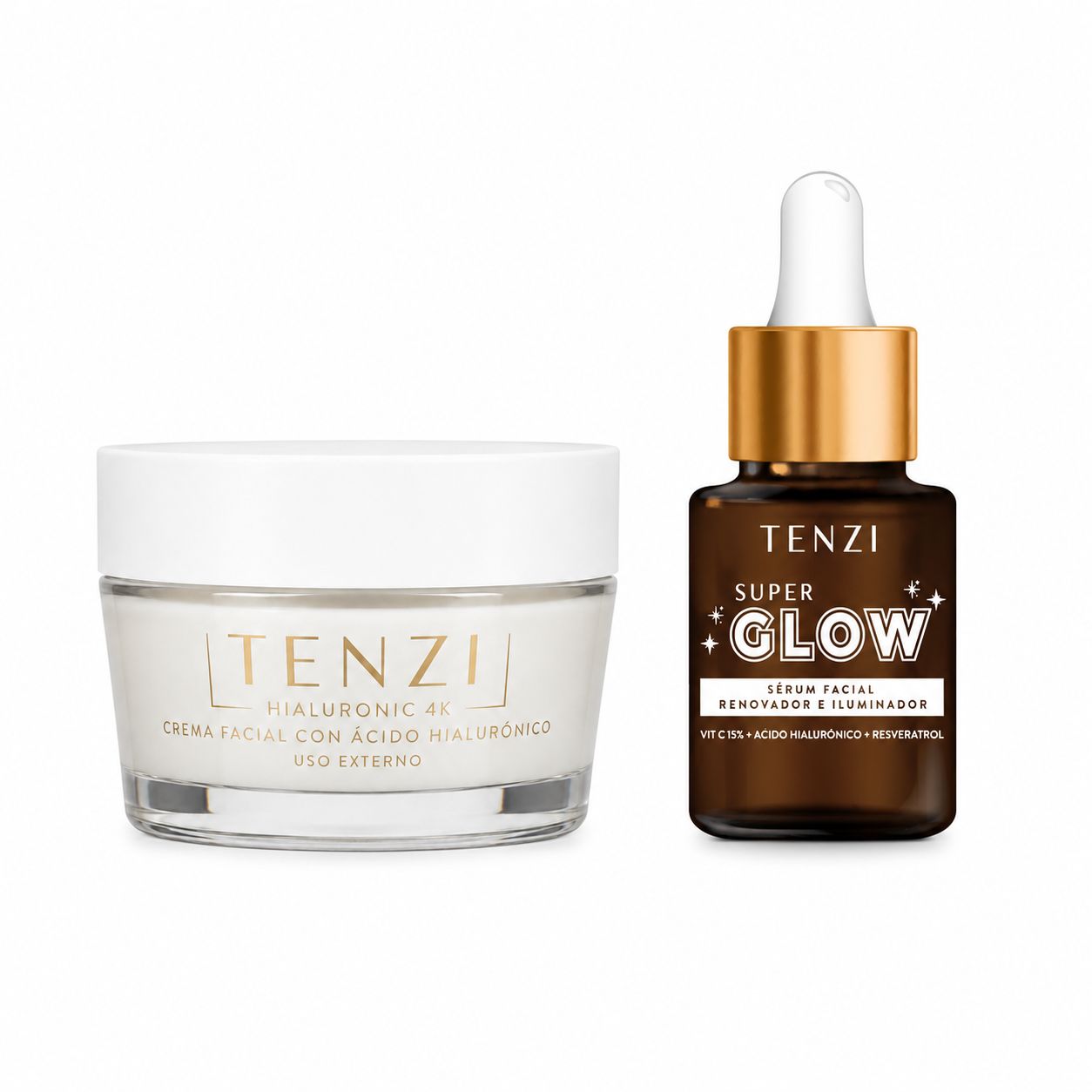 Tenzi Kit Recuperador Crema Hialurónic Y Sérum Super Glow