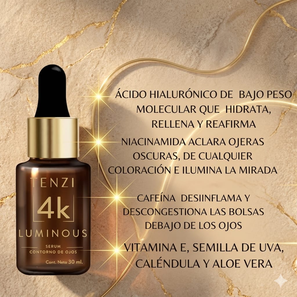 Sérum Contorno De Ojos Tenzi 4k Luminous 30ml